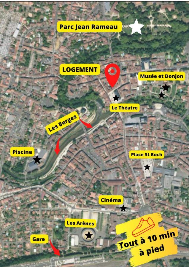 Le Wlerick 2 - Hyper Centre - Au Calme - Wifi Apartman Mont-de-Marsan Kültér fotó