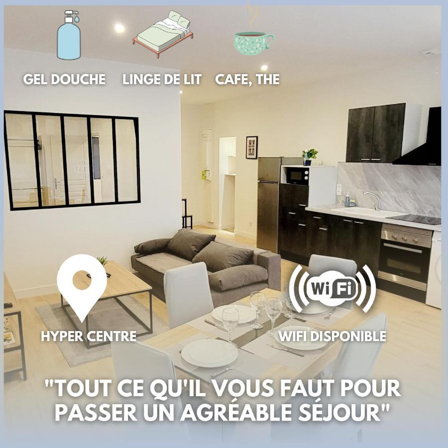 Le Wlerick 2 - Hyper Centre - Au Calme - Wifi Apartman Mont-de-Marsan Kültér fotó